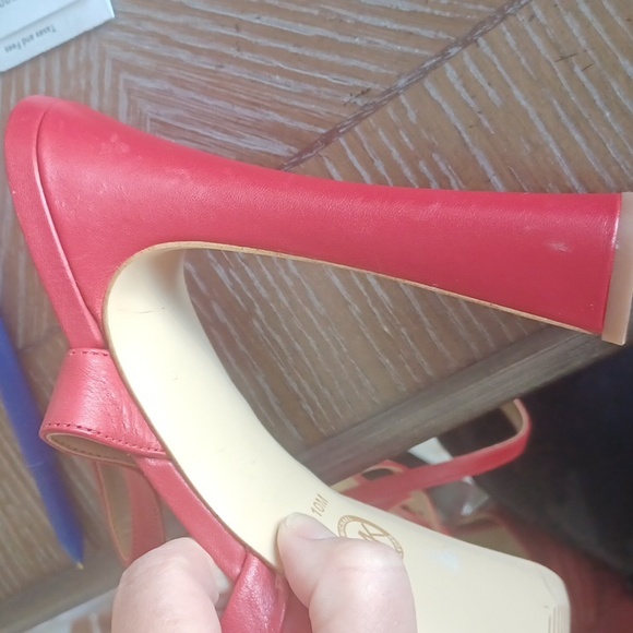MICHAEL KORS Red Platform High Heel Open Toe Sandals SZ 10M - Picture 15 of 16
